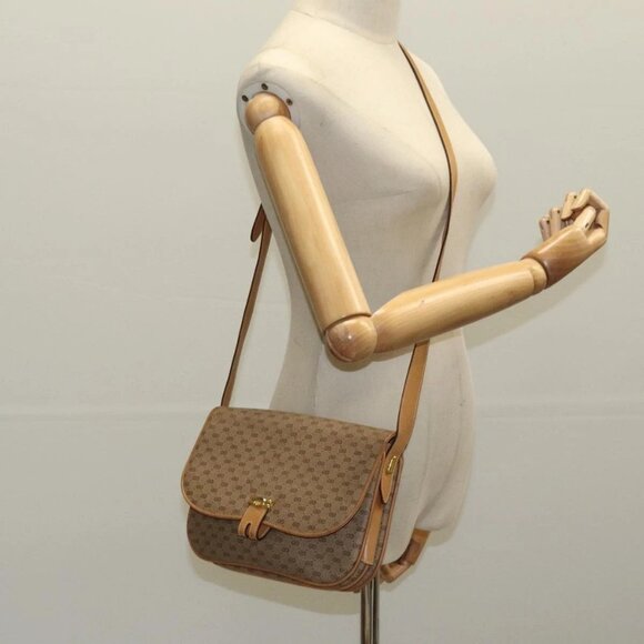 GUCCI Micro GG Supreme Shoulder Bag PVC Beige Gold 001 406 1780 Auth 100267 - Picture 3 of 16